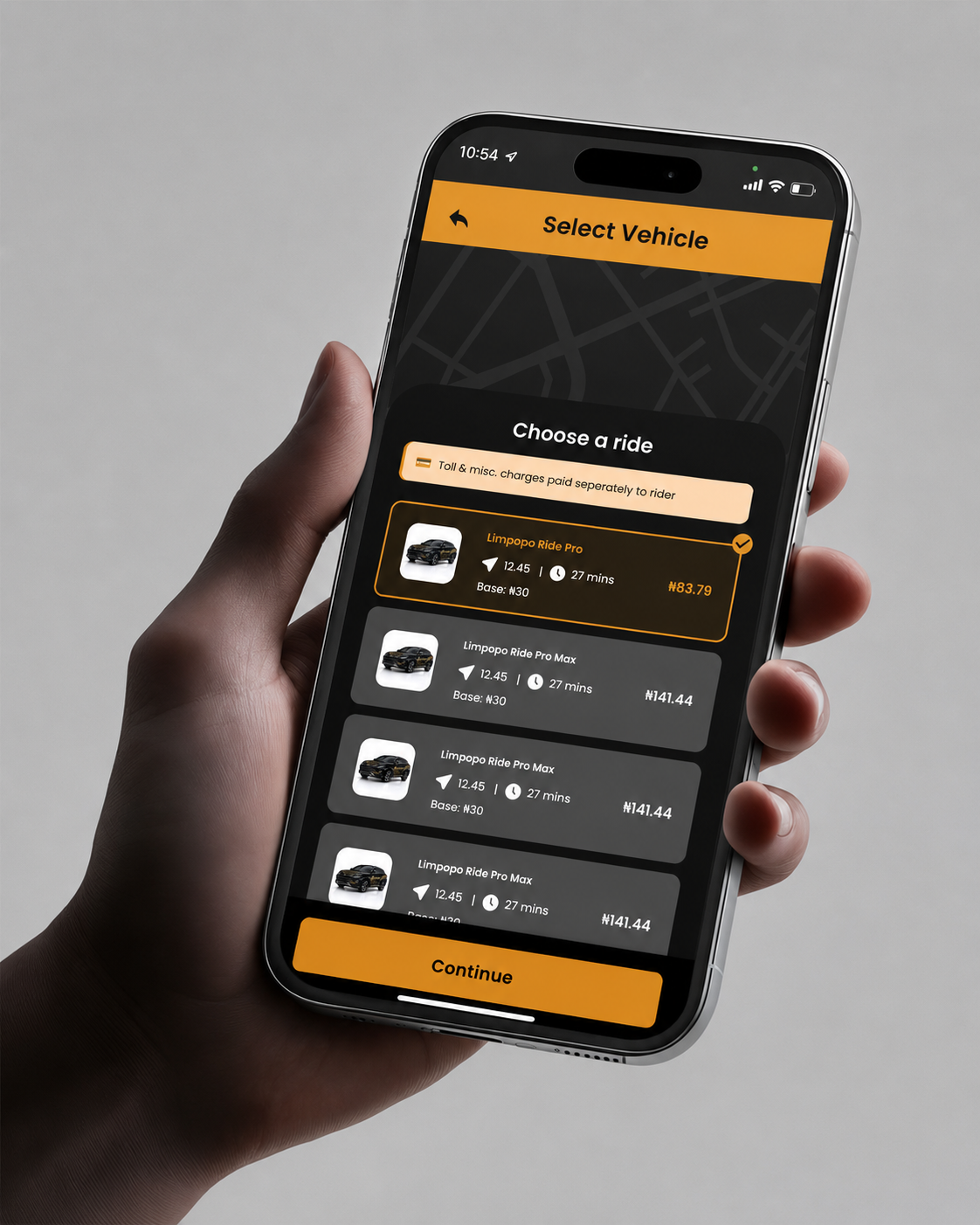 App in hand